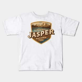 Retro Jasper National Park Kids T-Shirt